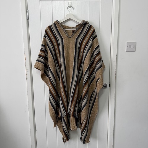Handmade poncho peruvian style - poncho,