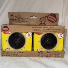 ECO 2 Speakers MP3 CD Dubble Bubble Free US Ship Recyled Folding New 3.5" '12