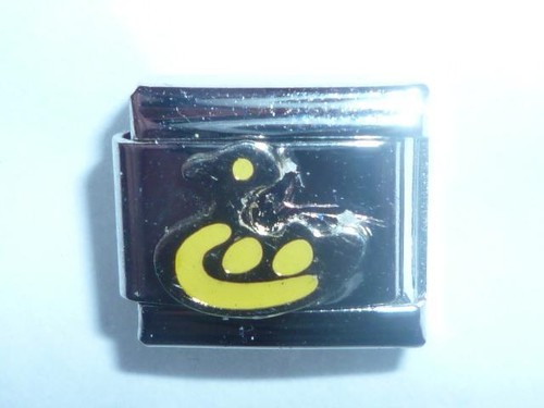 Yellow duck italian charm - duck,