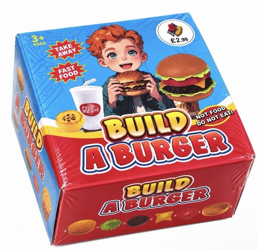 Build burger kids toy - build, food