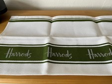 2 Harrods white waffle tea towels