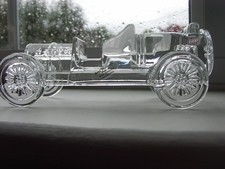 Hofbauer Modern Art Glass "Itala 1907 Car " Model  24% Lead Crystal West Germany