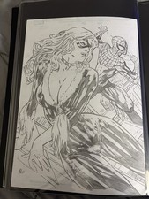 black cat original comic art