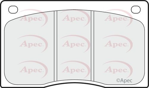 Apec front brake pad - brake,