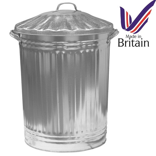 Metal garden dustbin - garden,