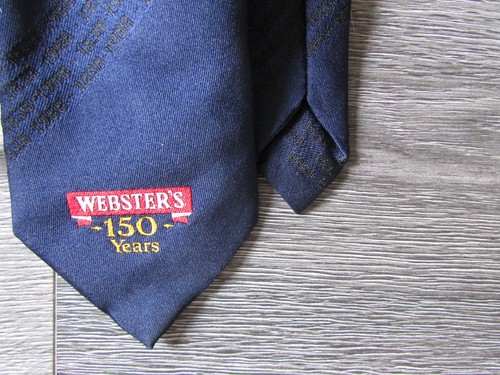 Websters brewery 150 years tie - brewery,
