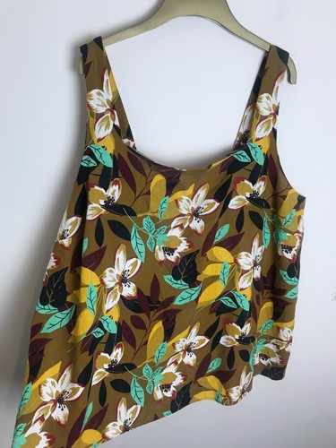 Floral linen blend - floral,