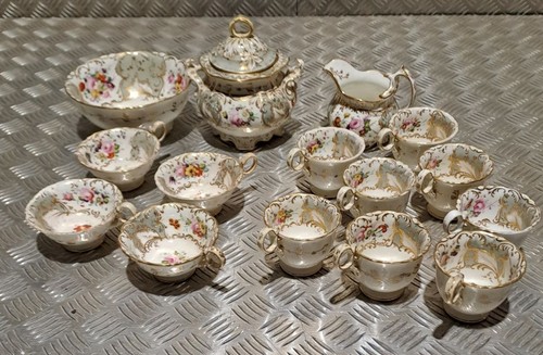 English porcelain tea set from