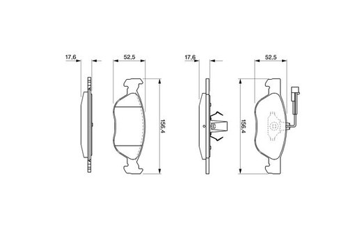New brake pad set - brake,