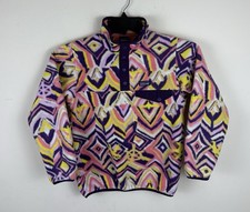 Patagonia Aztec Tribal Snap-T Fleece Jacket Girls Kids Medium 10-12 Youth Boys