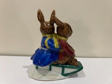 Royal Doulton Billie and Buntie Bunnykins 'Sleigh Ride' DB4 Figurine 