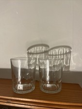 Pair of Duralex Vintage Ridged Drinking Glasses Made In France Set of 2 VGC