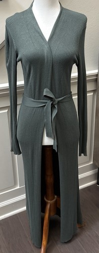Express ribbed belted long - express,