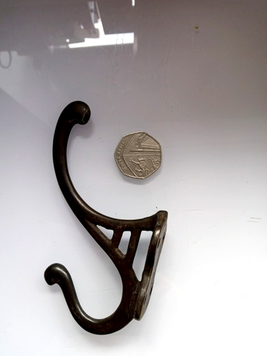 Cast iron coat hook fixing - coat,