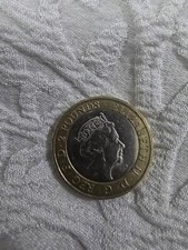 £2 Pound Coin William Shakespeare Jester 2016 Royal Mint Error Off Centre Upside