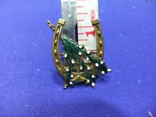 vtg badge good luck horseshoe lucky heather souvenir wedding tourism tourist 