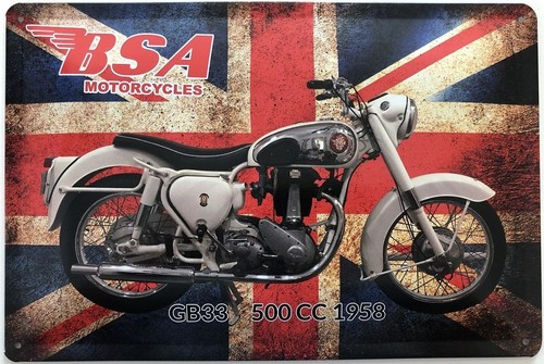 Tin sign 30cm motorcycle - 40, x