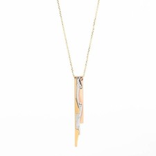 Georg Jensen Yellow Gold, White Gold, Rose Gold Diamond Fusion Necklace in Rare