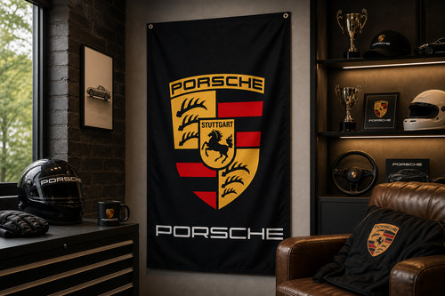 3x5ft porsche vertical flag - 3x5ft,