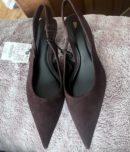 Zara size suede leather - zara, 7
