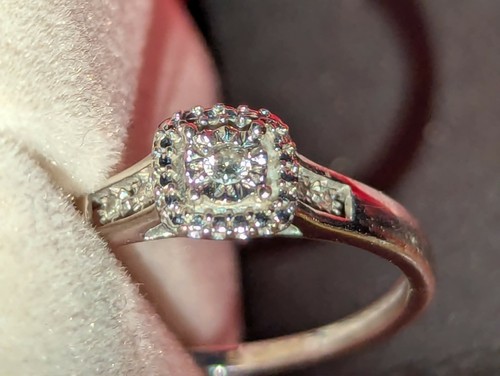 Engagement ring 9ct - 9ct, gold