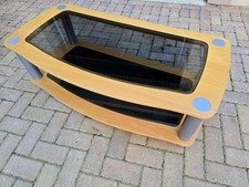 TV and Hifi Stand. Oak Effect