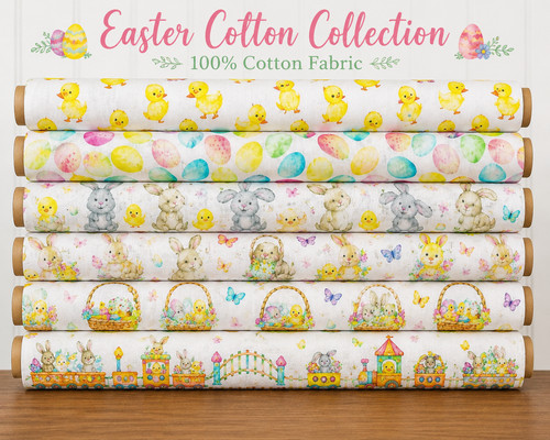 Easter digital printed 100 - easter, 100%