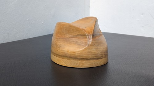 Trilby wooden hat block - wooden,