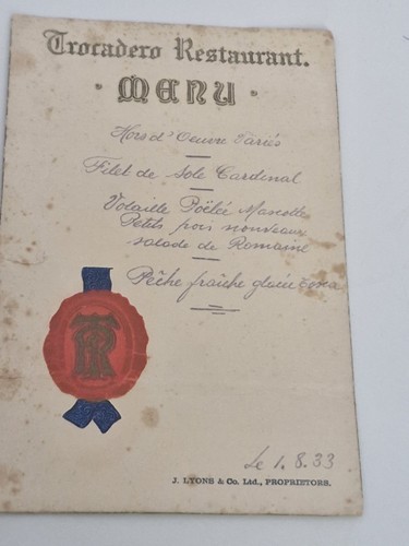 1933 vintage trocadero - vintage,