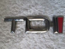 Genuine AUDI A6 c4 rear badges 2.5 TDI red i    Boot Tailgate BADGE Emblem