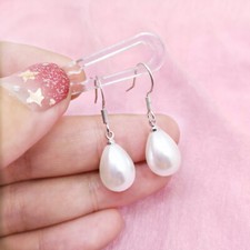 925 sterling silver pearl - silver, drop