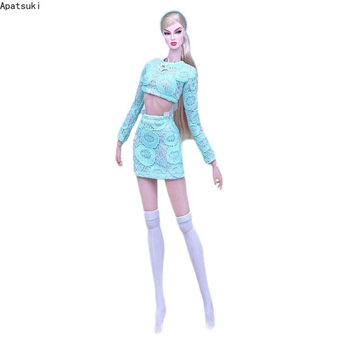 Green lace fashion handmade - green,