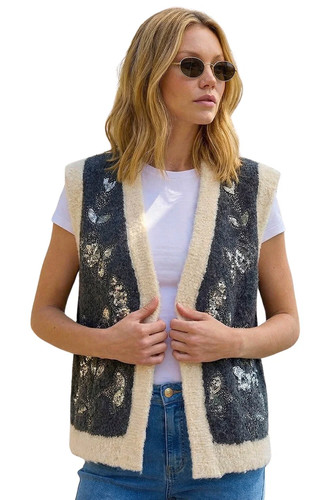 Roman fur trim - fur, embroidered