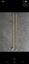Gold brass anklet - gold,