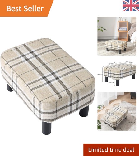 Versatile linen pouf - versatile,