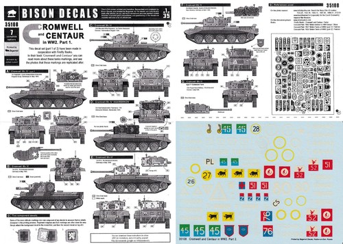 Bison decals cromwell - 1/35,