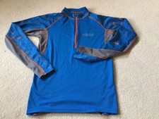 OMM blue long sleeved 1/4 zip running/trail top Medium
