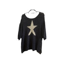Black with large gold star
