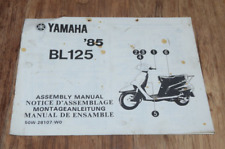 Yamaha Scooter BL125 1985 BL 125 Instruction Preparation Manual Assembly Vintage
