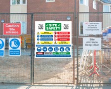 Construction Site Safety Signs (Dangerous Work) UP TO 4ft x 4ft LARGE LAMINATED