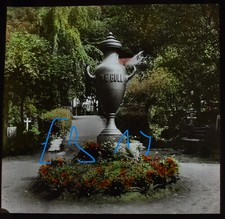 BERGEN OLE BULL GRAVE NORWAY 1907 Magic Lantern Slide ANTIQUE PHOTOGRAPH