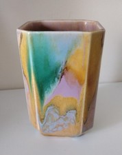 Beswick Art Deco Vase Multicoloured  13cms High - Read Description 