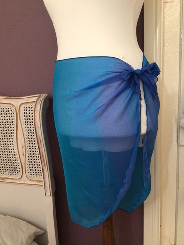 Blue sarong tie side - -,