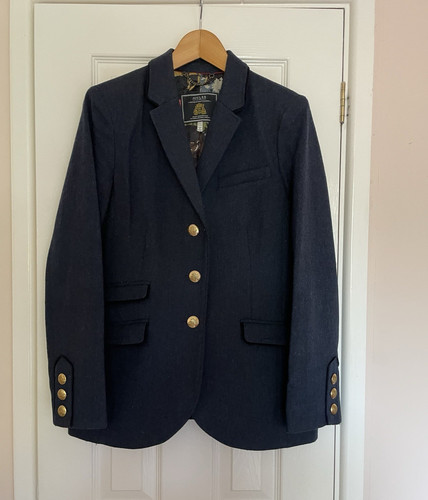 Joules navy herringbone tweed - navy,
