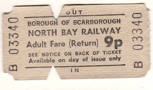 Railway ticket north bay rly - ticket:,