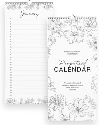 Perpetual monthly wall - perpetual,