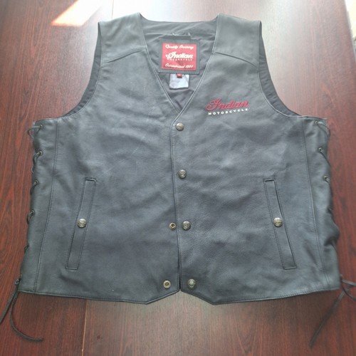 Indian motorcycle leather vest - indian,