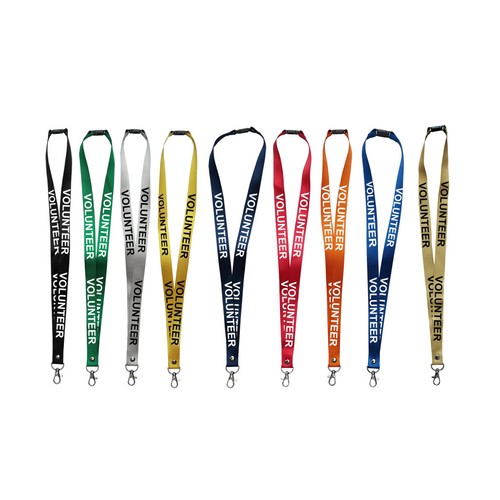 Volunteer printed lanyard neck - volunteer,