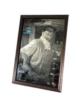 John Wayne Picture Mirror Mencave Bar Western Cowboy Vintage 1970s 22 cm x 32 cm
