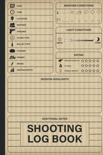 Shooting log book journal - book,